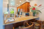The elegant remodeled kitchen makes creating any meal a truly joyful experience